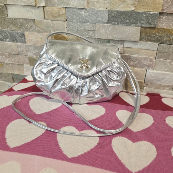 Handbags - Bags By Pinky Leather Silver Women's Bag